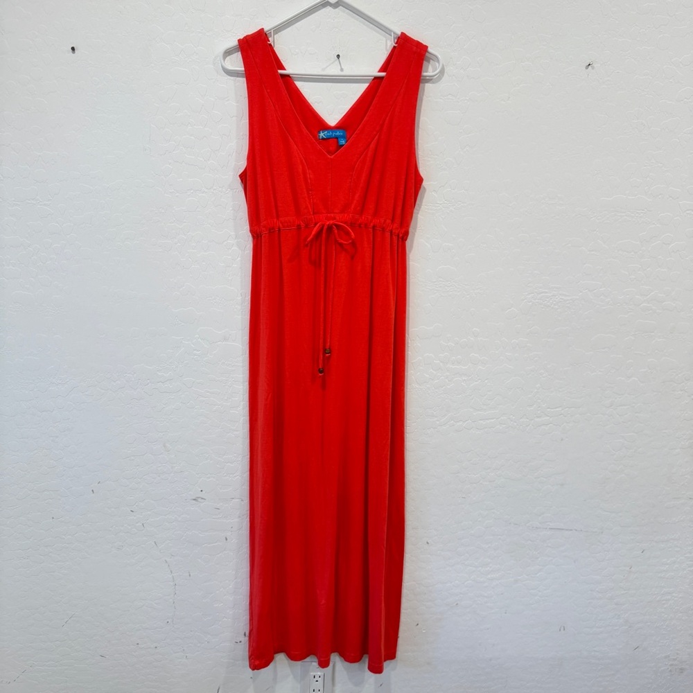 Fresh Produce Maxi Dress Women’s Small Coral Vacation Beach Lounge Resortwear